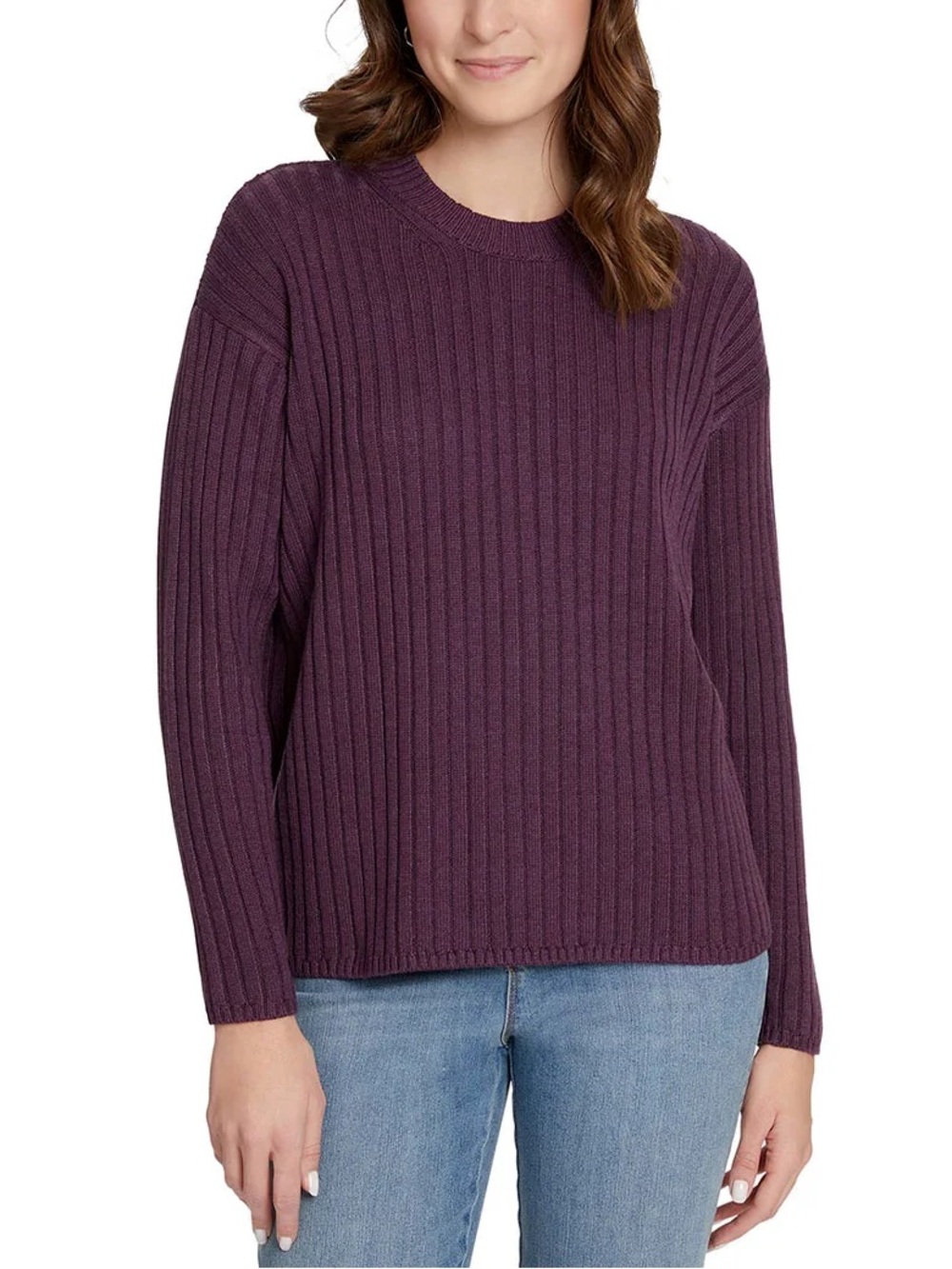 Jessica Simpson Ribbed Long Sleeve Pullover Sweater